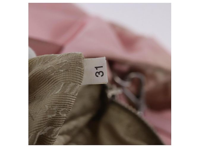 Borsa Tote PRADA Nylon 2way Rosa Argento Auth 192294 - vista 11