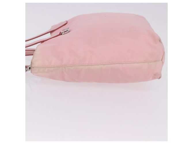Borsa Tote PRADA Nylon 2way Rosa Argento Auth 192294 - vista 4