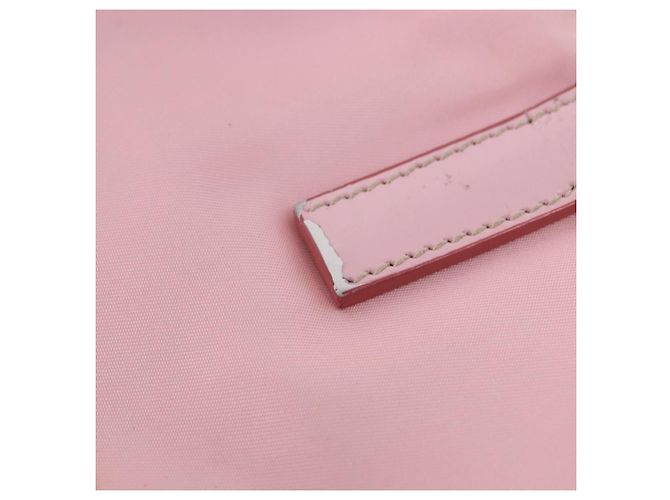 Borsa Tote PRADA Nylon 2way Rosa Argento Auth 192294 - vista 9