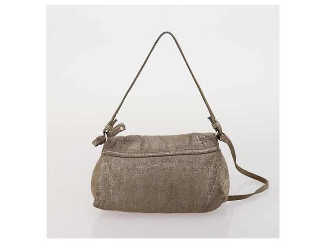 Borsa a tracolla BALLY Chloe Suede Leather 2way 2 Set Marrone Scuro Beige Auth ar13975 - vue 11