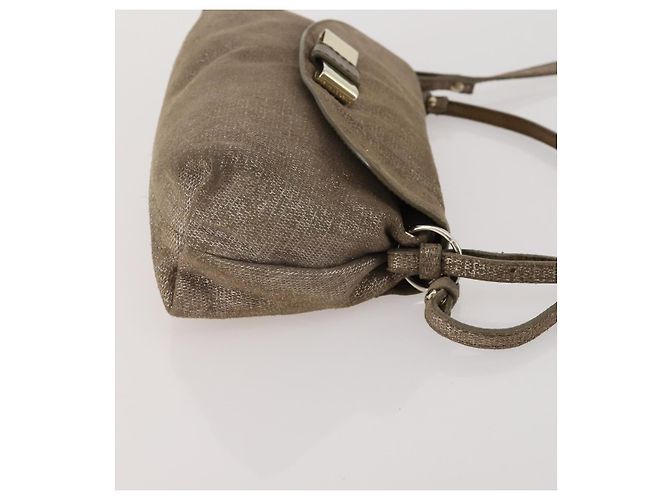 Borsa a tracolla BALLY Chloe Suede Leather 2way 2 Set Marrone Scuro Beige Auth ar13975 - vue 12