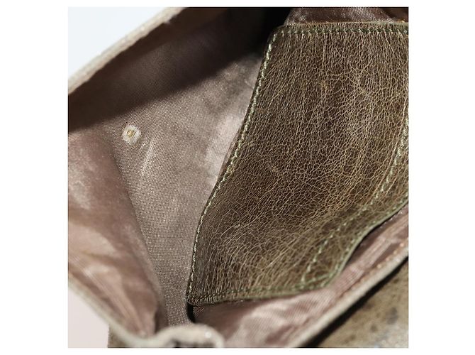 Borsa a tracolla BALLY Chloe Suede Leather 2way 2 Set Marrone Scuro Beige Auth ar13975 - vue 17