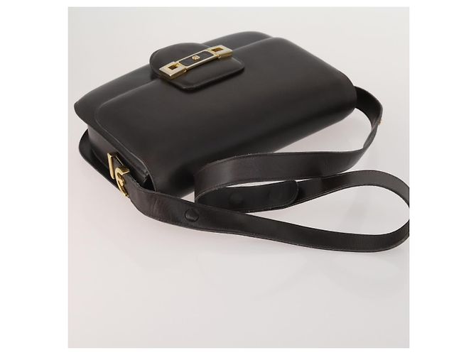 Borsa a tracolla BALLY Chloe Suede Leather 2way 2 Set Marrone Scuro Beige Auth ar13975 - vue 5