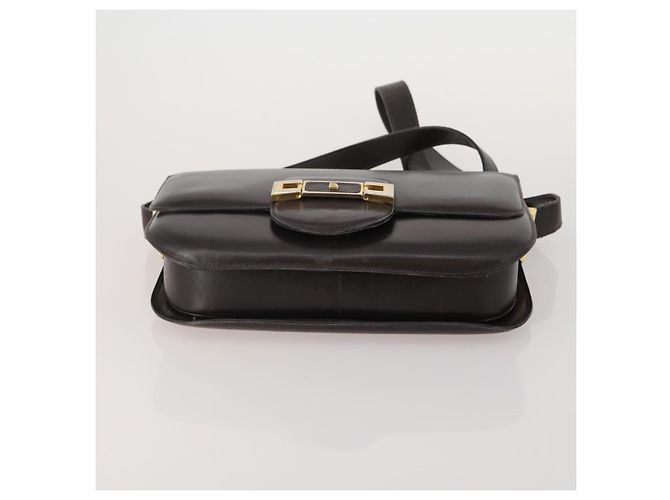 Borsa a tracolla BALLY Chloe Suede Leather 2way 2 Set Marrone Scuro Beige Auth ar13975 - vue 7