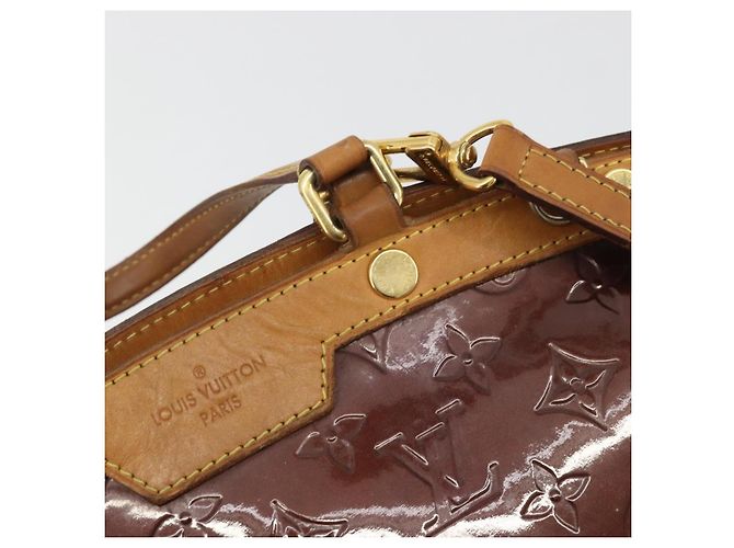 LOUIS VUITTON Monogram Vernis Blair MM Bag 2way Rouge Favist M91690 Auth 190705 - vista 19