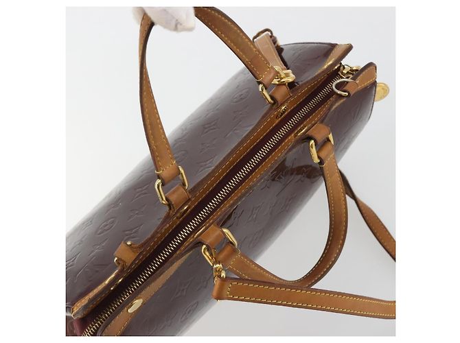 LOUIS VUITTON Monogram Vernis Blair MM Bag 2way Rouge Favist M91690 Auth 190705 - vista 6