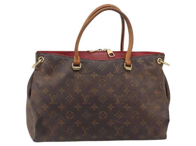 LOUIS VUITTON Borsa Monogram Pallas MM 2way Rossa M41175 LV Auth bs36246 Rosso Monogramma - vista 13