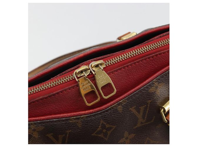 LOUIS VUITTON Borsa Monogram Pallas MM 2way Rossa M41175 LV Auth bs36246 Rosso Monogramma - vista 19