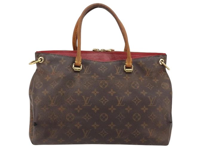 LOUIS VUITTON Borsa Monogram Pallas MM 2way Rossa M41175 LV Auth bs36246 Rosso Monogramma - vista 2