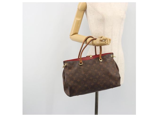 LOUIS VUITTON Borsa Monogram Pallas MM 2way Rossa M41175 LV Auth bs36246 Rosso Monogramma - vista 27