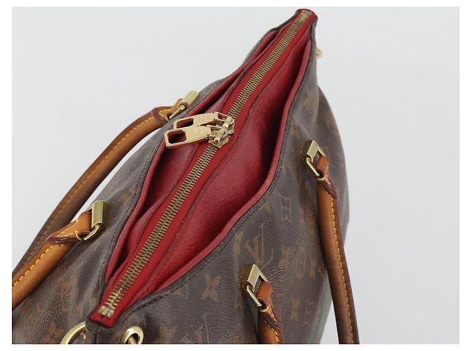 LOUIS VUITTON Borsa Monogram Pallas MM 2way Rossa M41175 LV Auth bs36246 Rosso Monogramma - vista 6