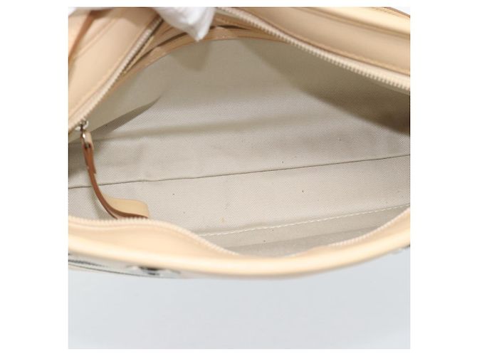 Borsa a tracolla BURBERRY Canvas Bianco Argento Auth ep15254 - vista 12