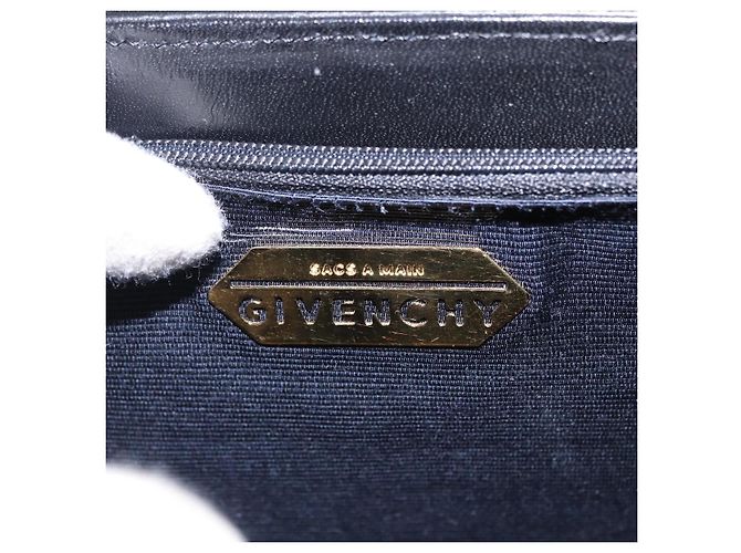 Bolsa GIVENCHY de couro preto e dourado Auth bs36233A - vista 11