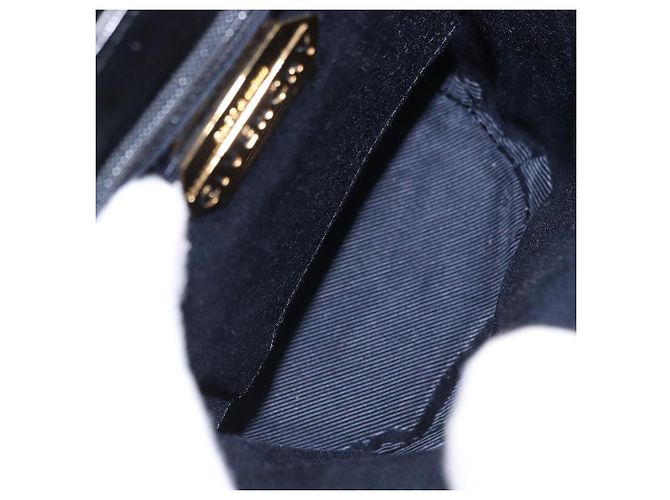 Bolsa GIVENCHY de couro preto e dourado Auth bs36233A - vista 12
