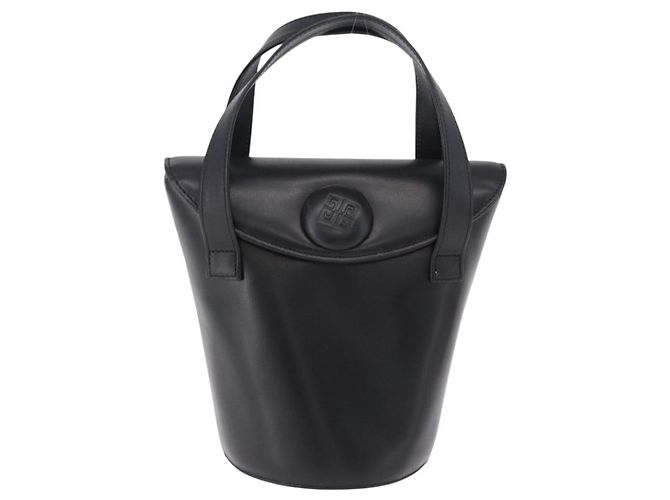 Bolsa GIVENCHY de couro preto e dourado Auth bs36233A - vista 13