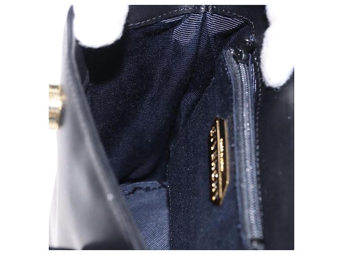 Bolsa GIVENCHY de couro preto e dourado Auth bs36233A - vista 19