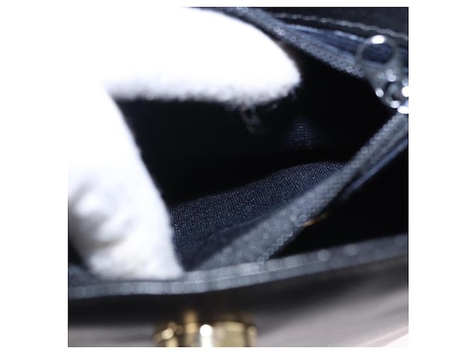 Bolsa GIVENCHY de couro preto e dourado Auth bs36233A - vista 21