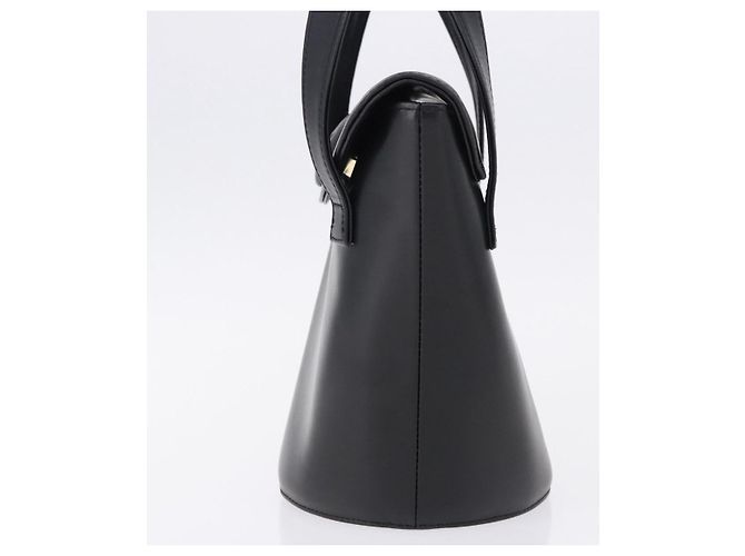 Bolsa GIVENCHY de couro preto e dourado Auth bs36233A - vista 3