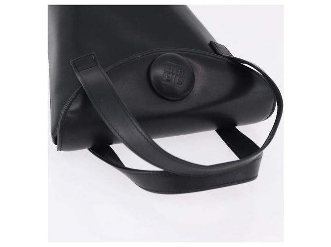 Bolsa GIVENCHY de couro preto e dourado Auth bs36233A - vista 6