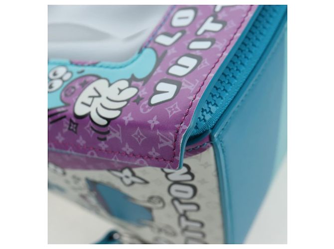 LOUIS VUITTON Monogram Sandwich Box Hand Bag Blue M82029 LV Auth 191465SAM Monogramma - vista 16