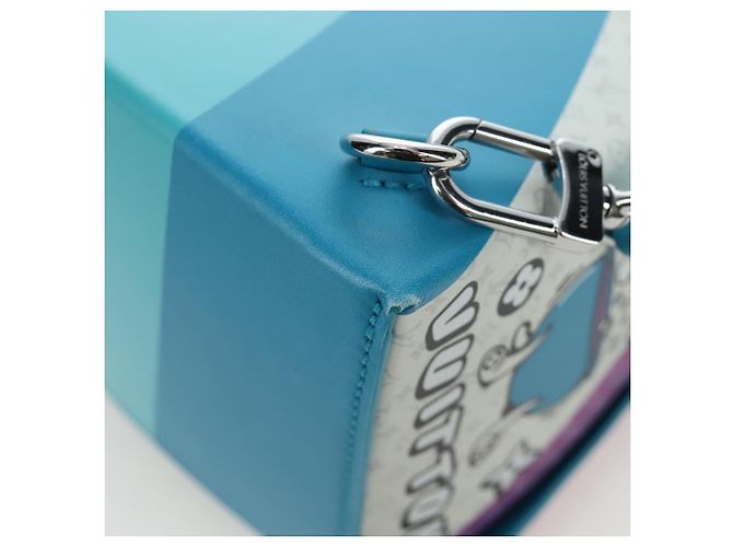 LOUIS VUITTON Monogram Sandwich Box Hand Bag Blue M82029 LV Auth 191465SAM Monogramma - vista 19