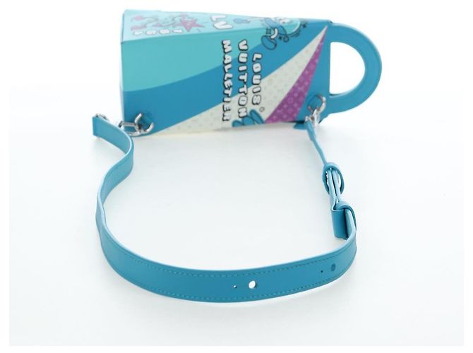 LOUIS VUITTON Monogram Sandwich Box Hand Bag Blue M82029 LV Auth 191465SAM Monogramma - vista 8