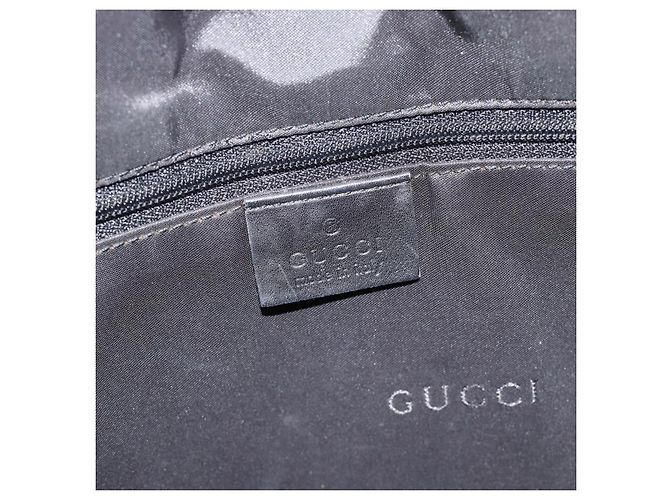 Sac à bandoulière GUCCI Jackie en cuir noir avec détails argentés 001.3355 Authentique 192805 - vue 17