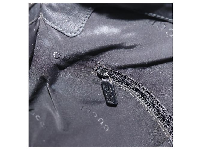 Sac à bandoulière GUCCI Jackie en cuir noir avec détails argentés 001.3355 Authentique 192805 - vue 20