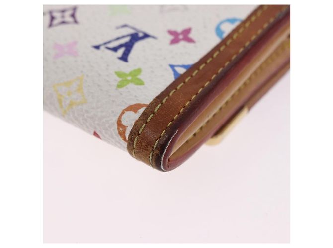 LOUIS VUITTON Münzbeutel Pla Coin Purse Multicolor Weiß M92657 Auth 192115A - Ansicht 16