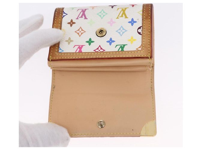LOUIS VUITTON Münzbeutel Pla Coin Purse Multicolor Weiß M92657 Auth 192115A - Ansicht 17