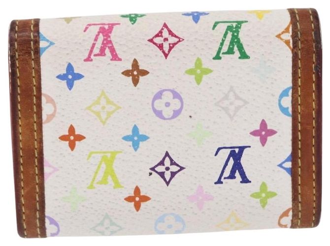 LOUIS VUITTON Münzbeutel Pla Coin Purse Multicolor Weiß M92657 Auth 192115A - Ansicht 2