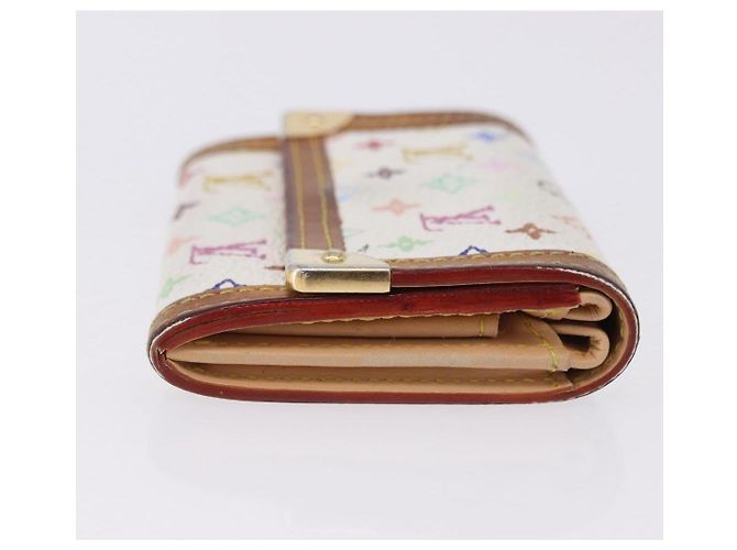 LOUIS VUITTON Münzbeutel Pla Coin Purse Multicolor Weiß M92657 Auth 192115A - Ansicht 3