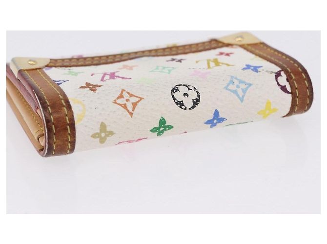 LOUIS VUITTON Münzbeutel Pla Coin Purse Multicolor Weiß M92657 Auth 192115A - Ansicht 5