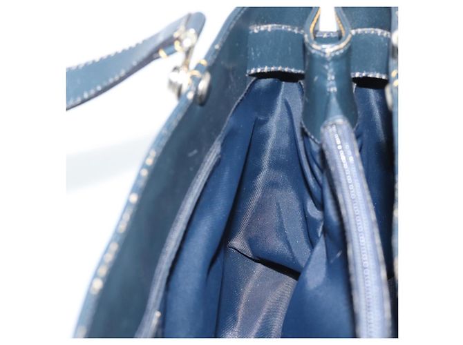 Borsa Christian Dior Trotter Canvas Blu Navy Argento Autentica 192691 - vista 18