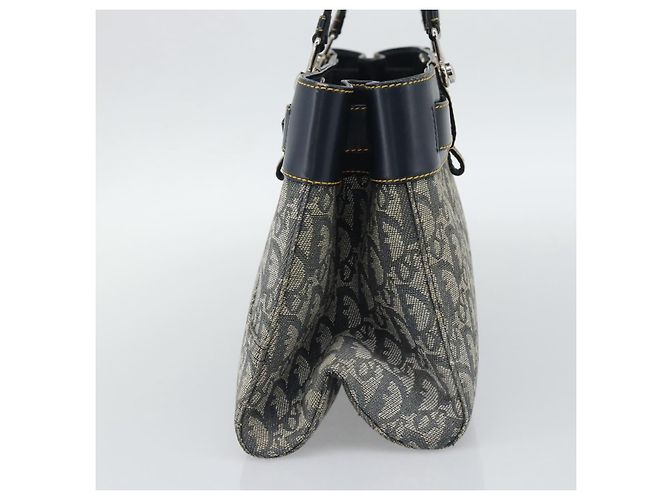 Borsa Christian Dior Trotter Canvas Blu Navy Argento Autentica 192691 - vista 4