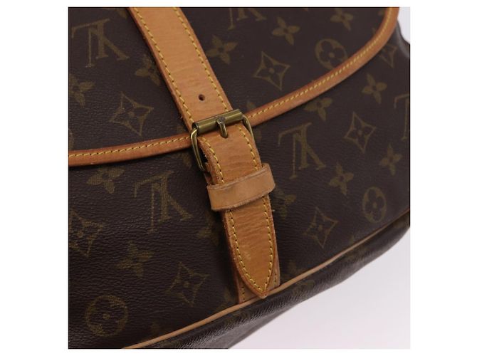 LOUIS VUITTON Borsa a Spalla Monogram Saumur 35 M42254 LV Auth ka5302 Monogramma - vista 10