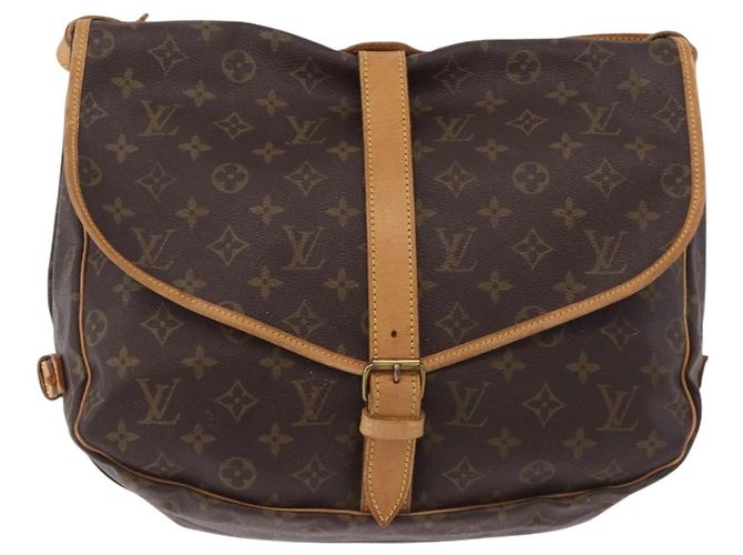 LOUIS VUITTON Borsa a Spalla Monogram Saumur 35 M42254 LV Auth ka5302 Monogramma - vista 13