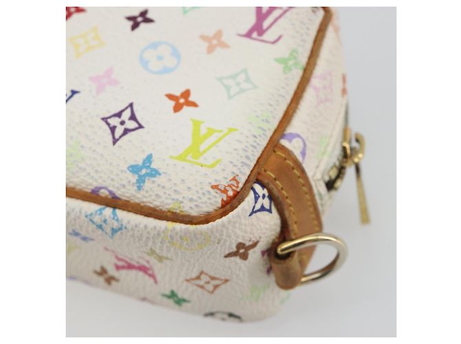 LOUIS VUITTON Pochette Wapity Monogram Multicolor Bianco M58033 Auth 189388 - vista 15