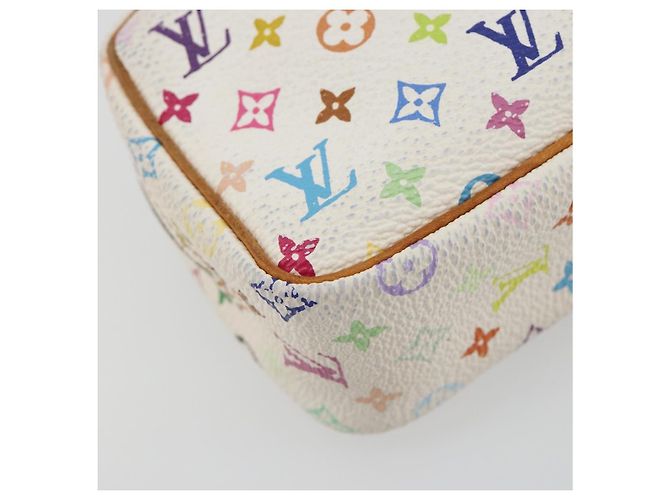 LOUIS VUITTON Pochette Wapity Monogram Multicolor Bianco M58033 Auth 189388 - vista 16