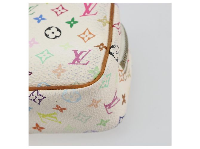 LOUIS VUITTON Pochette Wapity Monogram Multicolor Bianco M58033 Auth 189388 - vista 7