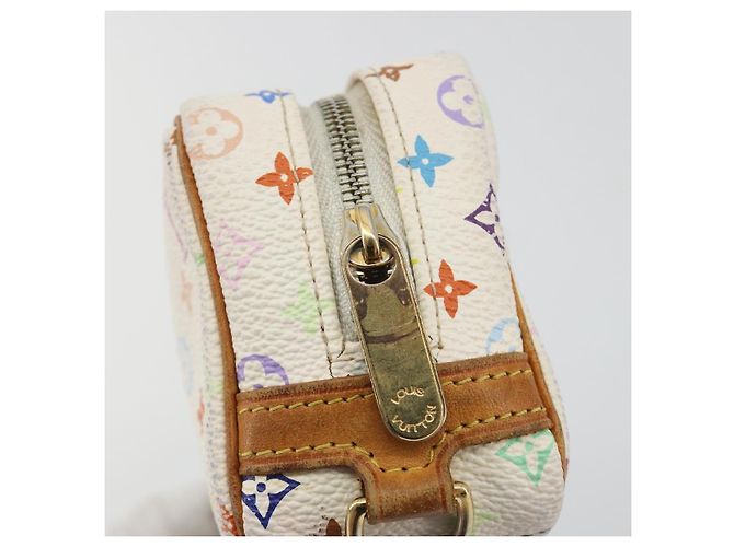 LOUIS VUITTON Pochette Wapity Monogram Multicolor Bianco M58033 Auth 189388 - vista 8