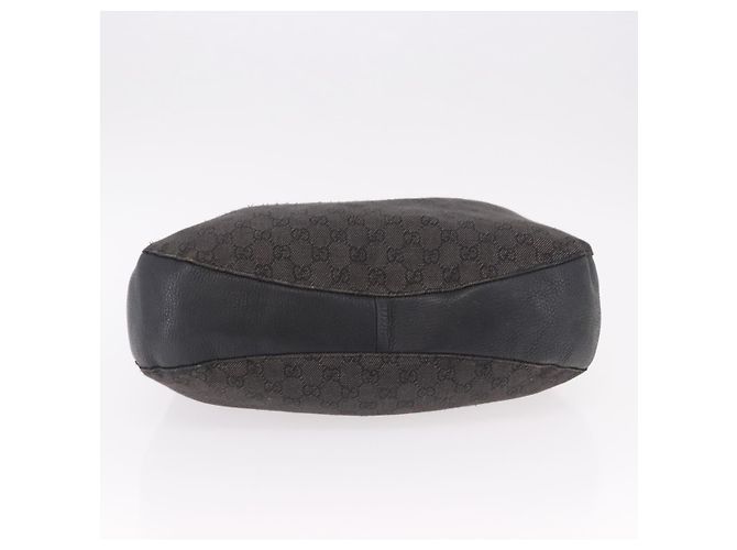 Borsa GUCCI GG Canvas Outlet Nera Argento 179777 Auth 191936 Nero - vista 5
