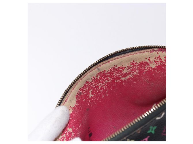 LOUIS VUITTON Monogram Multicolor Pochette Pouch Black M47355 LV Auth 192009 Nero - vista 10