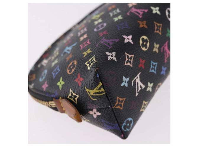 LOUIS VUITTON Monogram Multicolor Pochette Pouch Black M47355 LV Auth 192009 Nero - vista 15