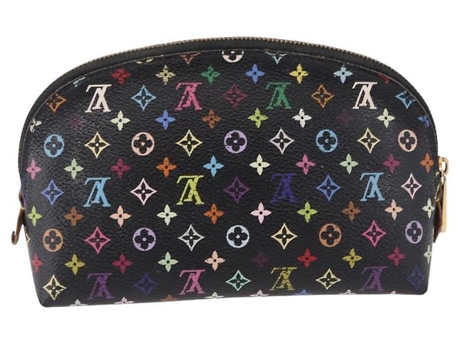 LOUIS VUITTON Monogram Multicolor Pochette Pouch Black M47355 LV Auth 192009 Nero - vista 2