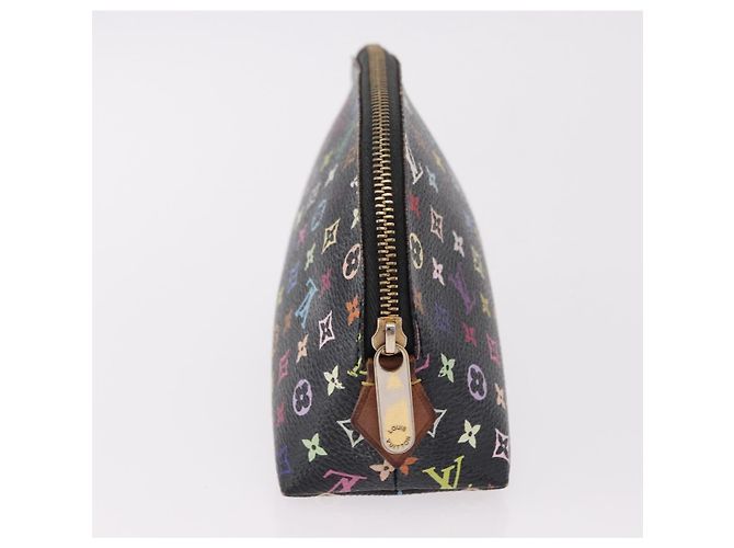 LOUIS VUITTON Monogram Multicolor Pochette Pouch Black M47355 LV Auth 192009 Nero - vista 4