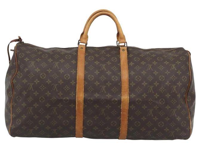 LOUIS VUITTON Borsa Boston Monogram Keepall 60 M41422 LV Auth 190488 Monogramma - vista 2