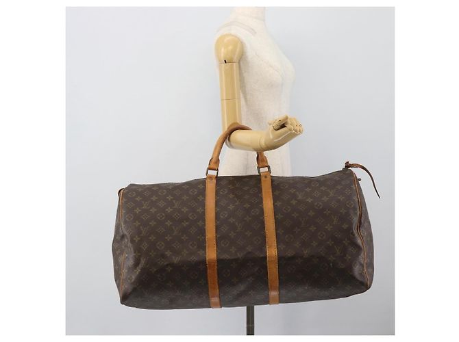 LOUIS VUITTON Borsa Boston Monogram Keepall 60 M41422 LV Auth 190488 Monogramma - vista 20