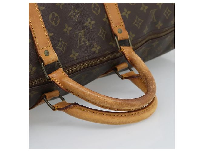 LOUIS VUITTON Borsa Boston Monogram Keepall 60 M41422 LV Auth 190488 Monogramma - vista 7