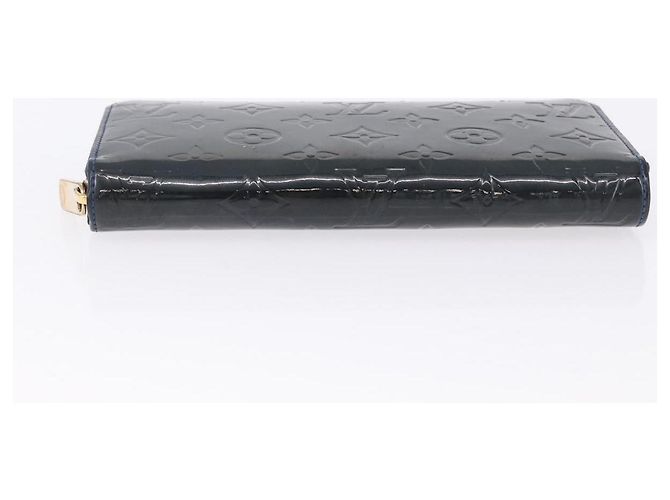 LOUIS VUITTON Monogram Vernis Zippy Long Wallet Grand blue M90047 Auth BA14414 Azul - vista 6